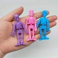 thumbnail image 5 of 30pcs Halloween Skeleton Relax Toys - Soft TPR, Bouncy Noodle Design for Fun & Decompression, Assorted Colors, 5 of 5