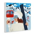 thumbnail image 3 of Stupell Industries Sipping Cocoa on Ski Lift Sports & Sports Teams Painting Unframed Art Print Wall Art, 12 x 12, 3 of 7