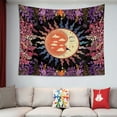 thumbnail image 3 of Tapiz de jardín de luna, tapiz de mandala floral para colgar en la pared, sueño psicodélico/tapiz de luna durmiente para dormitorio BANYUO Hogar, 3 of 4