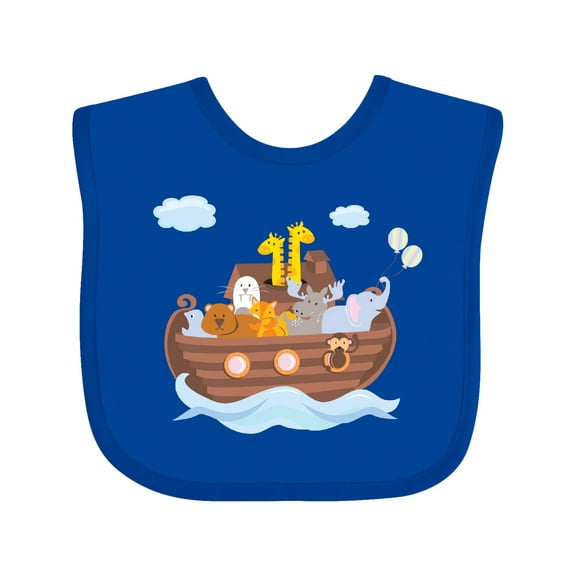 Inktastic Animals Ark Boys or Girls Baby Bib