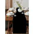 thumbnail image 4 of Ldtrchee Black Table Runner 60 Inches, Pure Black Bed Runner Dresser Scarves Tabletop for Indoor Outdoor Parties/Ceremony/Banquet, 13" x 60", 4 of 8