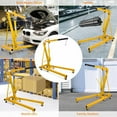 thumbnail image 3 of GARVEE 2 Ton Hydraulic Engine Hoist,Cherry Picker Shop Crane with 6 Casters and Telescopic Boom for Garage, Workshop, Automotive Repair,Yellow, 3 of 7