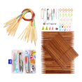 thumbnail image 3 of Abbracc Bamboo Circular Double Needles Set 2.0mm-10.0mm Handmade Weaving Needles DIY, 3 of 9