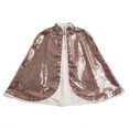 thumbnail image 5 of Kiijoy Girls Sparkly Sequins Short Cape for Stage Performance Party, Sizes 10-14, 5 of 5