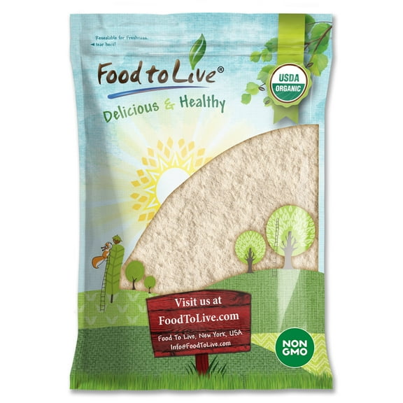Organic White Quinoa Flour, 8 Pounds — Non-GMO, Kosher, Raw, Vegan — by Food to Live