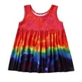 thumbnail image 3 of FRSASU Kids Dress ,Baby Girls' Dresses Toddler Infant Colorful Bandhnu Tie-Dye Clothes Outfits, 3 of 9