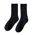 thumbnail image 2 of Calcetines de media pantorrilla para mujer, 2 uds., calcetines cálidos de Color sólido, informales, gruesos, suaves, para botas, para senderismo, Talla única Soledad Calcetines de becerro, 2 of 10