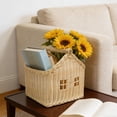 thumbnail image 6 of Easter Basket,Handwoven Storage Basket - Natural Woven Laundry & Organization Basket for Home|Durable Lightweight Shelf Basket for Living Room, Bedroom Decor(A), 6 of 7