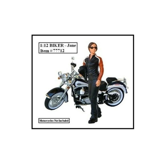 American Diorama 77712 Biker Jane Figure for 1-12 Models