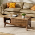thumbnail image 7 of Coffee Table, Lift Top Coffee Table with Storage, Small Living Room Furniture, Fluted Design, 16.22'' H X 37.4'' W X 18.9'' D, 7 of 7