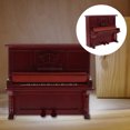 thumbnail image 2 of Piano de madera Mini Casa Decoración Simulación Piano Forma Muñeca Casa Decoración, 2 of 5