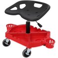 thumbnail image 1 of Tabouret d'Atelier Roulant, Tabouret de Mécanicien avec Dossier Court Chaise de Mécanicien Roulettes Durables Siège de Garage Roulant, Grand Plateau à Outils, Hauteur Réglable, Pivotement à 360°, Capacité de 300 Lb, Garage Robuste, Atelier, 1 of 5