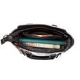 thumbnail image 5 of Lsque Koi Fish Water Pattern Leather Rivet Shoulder Bag – Elegant Genuine Leather & Microfiber PU Crossbody with Detachable Adjustable Strap, 5 of 5