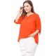 thumbnail image 2 of BluCuello En V De Verano Man3/4 TalExtPaMujer Naran3XL, 2 of 7