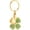 Gold-Light Green, variant on Lucky Clover Cremation Urn Keychain for Ashes Memorial Keepsake Keychain Women Girl Men Cremation Jewelry Family Friend Mom Dog Cat