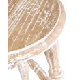 thumbnail image 4 of Baylor Farmhouse Backless White Wash Wood Counter Stool by East at Main- Handcrafted White Mindi Wood Bar Stool (14x14x24), 4 of 5