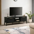 thumbnail image 2 of NPD Furniture Heaton 60" Low TV Stand in Black, 2 of 14