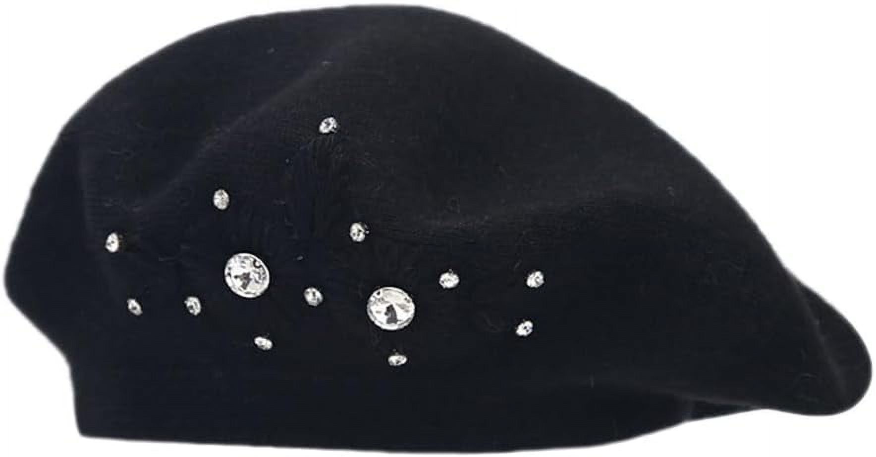 2833 Women Beret Hat Cap French Wool Fashion Beanie Classic Solid Beret Hats for Women Wool Hat French Cap Winter Artist  main image 3