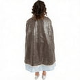 thumbnail image 2 of Ticikt Girls Short Cape with Sparkling Sequins for Stage Performance Carnival Role Play and Party, 2 of 5
