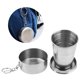 thumbnail image 3 of Taza de acero inoxidable de 150 ml, taza para beber de acero inoxidable, taza para acampar, llavero, copa de vino para viajes, Camping, supervivencia Fokelyi LKX-1414-2, 3 of 6
