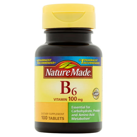 Nature Made B6 Vitamin, 100 mg, 100 count (The Best Vitamin B6 Food Sources Include)