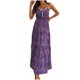 thumbnail image 2 of Puntoco Vestidos Mujer Elegantes Mujeres Casual Estilo de Vacaciones Bohemio Color Sólido Suelto Sin Mangas V-Cuello Camisola Vestido, 2 of 9
