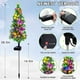 thumbnail image 3 of Luces de árbol de Navidad alimentadas por energía solar con mariposas y flores para decoración navideña exterior, 3 of 9