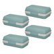 thumbnail image 1 of 4 Pack Travel Soap Holder Soap Box with Drain Tray Leakproof Bar Soap Case Portable Soap Dish with Lid for Travel Camping Fitness Hiking Jikaix, 1 of 5