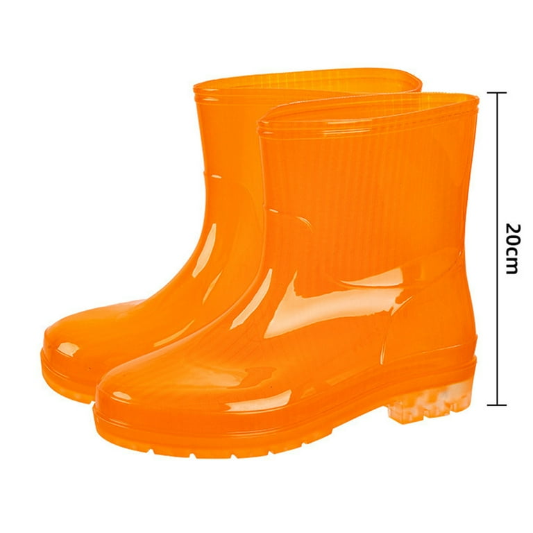 BLTIBY Women's Mid Calf Rain Boots Waterproof Garden Shoes Anti