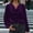 Purple, variant on Ounisa Fall Loose Tunic Work Blouses for Womensoffice Wear Tops Solid Color Pleated Stretch Long Sleeved V-neck Pullover