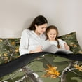 thumbnail image 4 of Feelyou Branch Tree Twin Bedding Sets 7pcs, Olive Camo Bedding Comforter Set, 4 of 7