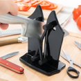 thumbnail image 2 of Professional Knife Sharpener Easy Safe Sharpening Knife Kitchen Tools For Kitchen Knives Accessories ZD Q Black, 2 of 5