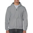 thumbnail image 4 of Men's Cotton Hoodie 2 Hidden Pockets - Lightweight Zip Sweatshirt, 4 of 5