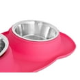 thumbnail image 7 of Internet's Best Bone Dog Bowl Set - Pink - 2 Large Dog Bowls, 7 of 7