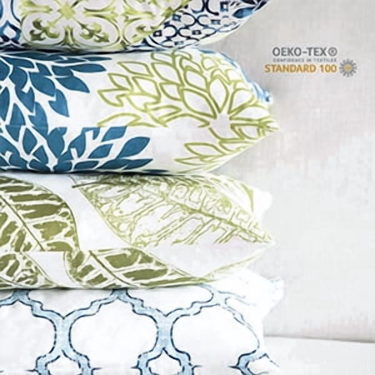 Phantoscope 12x20 Decorative Throw Pillow Covers, Blue, Set of 4