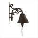thumbnail image 1 of Campana de Cena para Exteriores, Rústica, Grande, de Hierro Fundido, para Puerta de Pared, de Metal, para Decoración Exterior de Casas de Campo., 1 of 5