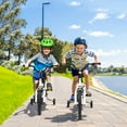 thumbnail image 3 of Costway 16'' Kid's Bike with Removable Training Wheels & Basket for 4-7 Years Old White, 3 of 10