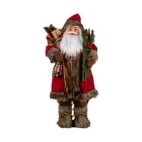 Cheapark 12 Inch Standing Santa Claus Doll - Festive Window Decoration Supplies, Heartwarming Holiday Gift for Home Decor