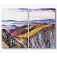thumbnail image 3 of PixonSign Canvas Print Wall Art Set Purple-Hue Rolling Hills Forest Nature Wilderness Photography Realism Contemporary Landscape Colorful Multicolor Ultra for Living Room, Bedroom, Office - 16"x24"x2, 3 of 5