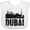 AA-White, variant on Inktastic Dubai City Skyline with Grunge Boys or Girls Baby Bib