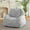 Light Grey, variant on Giant Bean Bag Chair, Faux Fur Stuffed Bean Bag Couch with Filler, Bean Bag Chair for Adults, Big Lazy Sofa Floor Sofa with Handle, Large Living Bean Bag