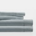 thumbnail image 3 of Noble Linens 300 Thread Count 4 Piece Cotton Sheet Set in Blue, Full, 3 of 7