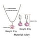 thumbnail image 5 of Jumpingount Conjuntos de joyas para mujer Pendientes de plata ligeros y cómodos, elegantes y ecológicos Ropa, zapatos y accesorios Miscelánea rojo, 5 of 6