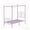 Purple, variant on VECELO Twin Metal Bed Frame, Canopy Four Posters Platform Bed Frame with Headboard & Footboard, No Box Spring Needed, Black