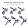 thumbnail image 2 of 6pcs 3L3R Full Closed Guitar String Tuner Pegs Tuning Machine Head for Folk Guitar, 2 of 6
