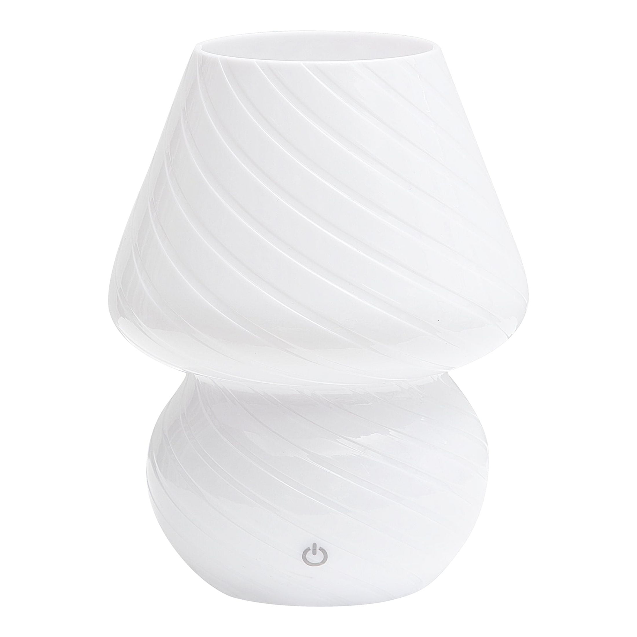 (1 pack) Mainstays 8" Color-Changing Mushroom Accent LED Lamp, White Stripe