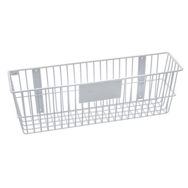 RACKEM RACKS 9189-W Panier en Fil Métallique 24 x 6 x 8 Po - Blanc