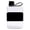 Black, variant on Nnndbs Flat Water Bottle with Handle & Silicone Sleeve, 500ml Leak Proof Slim Portable Travel Flask for Outdoor Sports Fitness Cycling