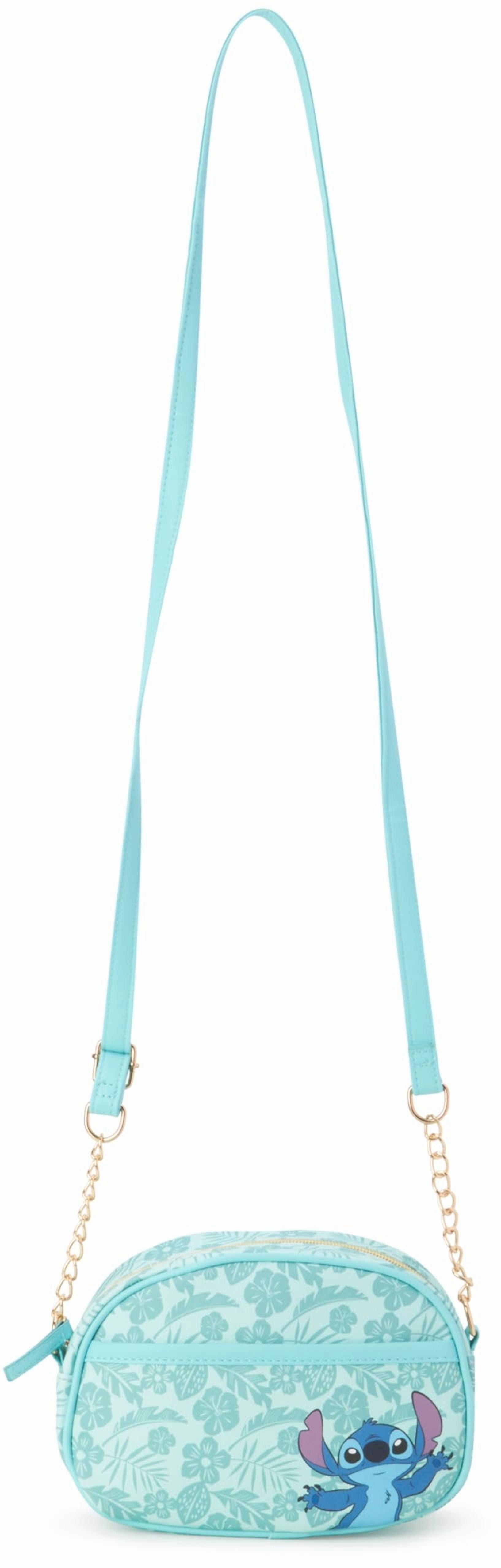 Fast Forward Stitch Bluey Hello Kitty Mickey Minnie Girls Purse - Cute Graphic Crossbody Bag for Girls with Adjustable Straps, Size One Size, Stitch Blue