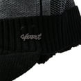 thumbnail image 7 of HESHENG Men´s Knitted Hat Collar Two-piece Outfit Men Winter Warm Hat Knit Visor Beanie Fleece Lined Beanie Cap, Black, 7 of 7